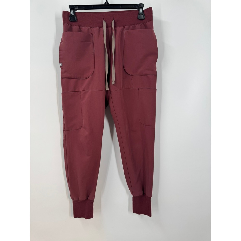 FIGS TECHNICAL COLLECTION Zamora Maroon Jogger Scrubs Pants W21SW2064 Women XS/P